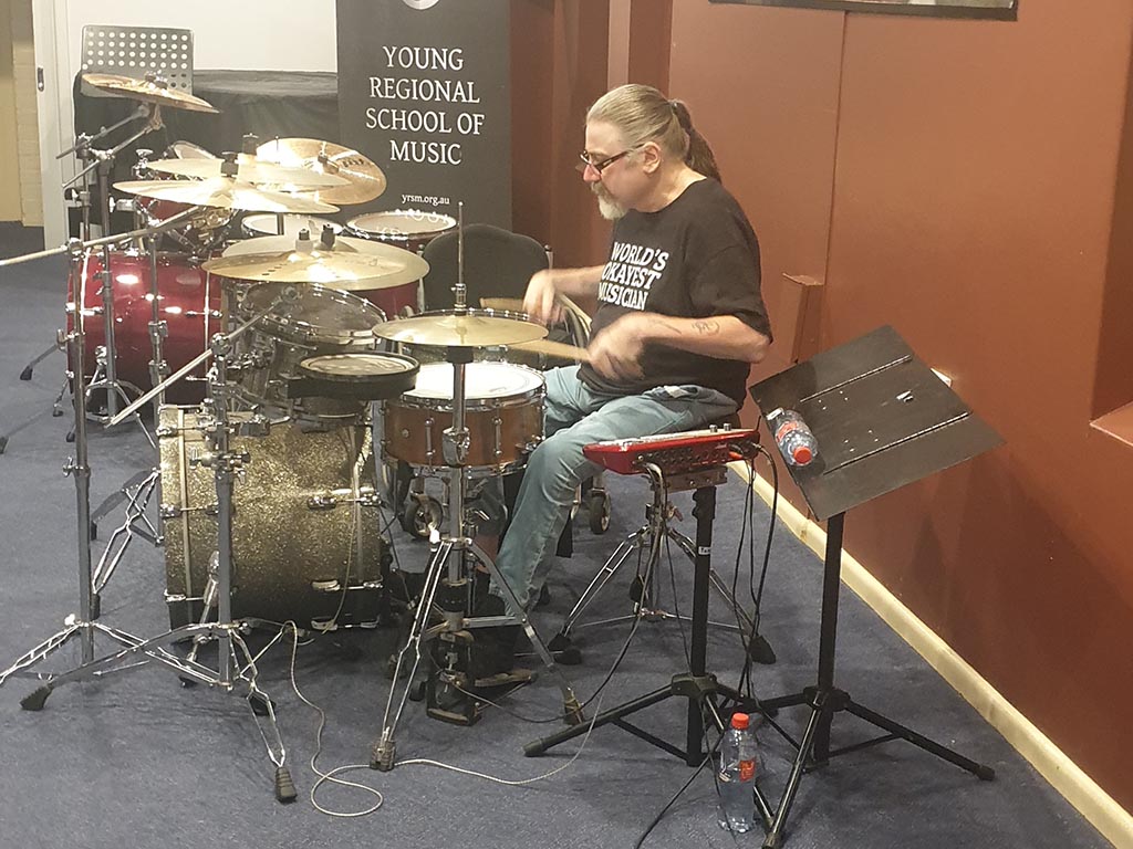 Young Regional School of Music Australian Drummer Andrew Hewitt